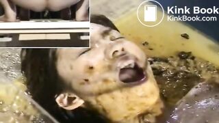 Asian extreme lesbian scat with piss drinking and shit eating