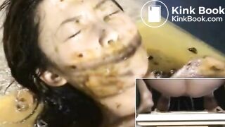 Asian extreme lesbian scat with piss drinking and shit eating
