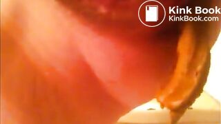 teen shitting close up