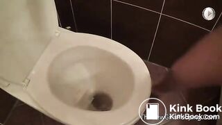 Sexy babe pooping on toilet 2