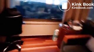 Girl masturbating and shitting