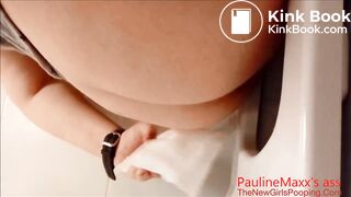 THICK WHITE GIRL MESSY TOILET SHITS