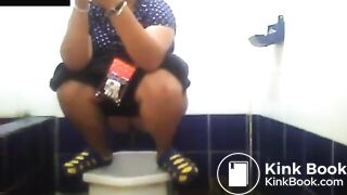 Mix of beautiful Asian pooping girls