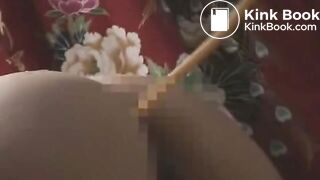 Two geisha women in lesbian scat play - part 1