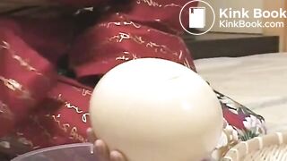 Two geisha women in lesbian scat play - part 1