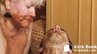 Blonde Granny Scat Games With Boy