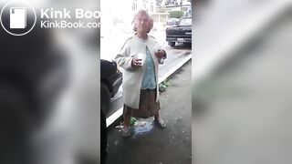 Latina Granny makes shitty mess