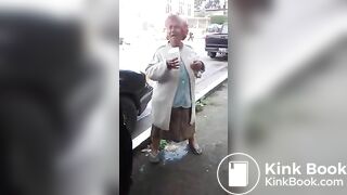 Latina Granny makes shitty mess