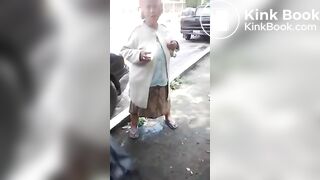 Latina Granny makes shitty mess