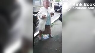 Latina Granny makes shitty mess