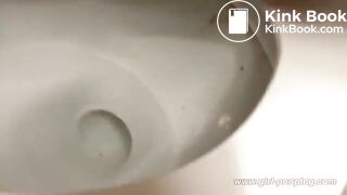 Big poop on the toilet