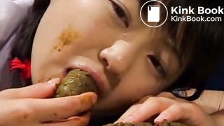 Girl playing with her shit