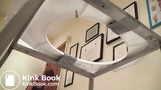 Amateur girls pooping on a slave man - part 1