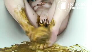 scat pussy dildo feet