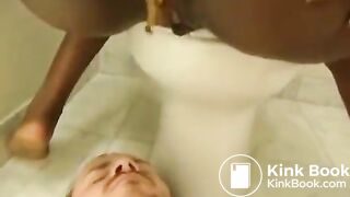 Mistress Shitting on Slave