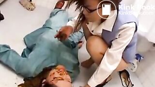 Be astonished how much small Jap girls can shit!