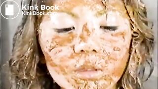Hot Asian Covered In Shit!