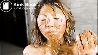Hot Asian Covered In Shit!