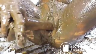 Slut COVERED in shit