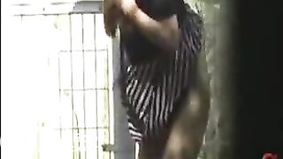 Shitting in her panties in front of a stranger