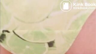 Short panty poop with nice sounds