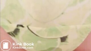 Short panty poop with nice sounds