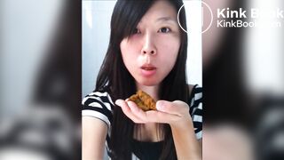 AMATEUR - Hot Chinese Girl Eats Her Shit 3!