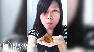 AMATEUR - Hot Chinese Girl Eats Her Shit 3!