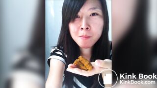 AMATEUR - Hot Chinese Girl Eats Her Shit 3!