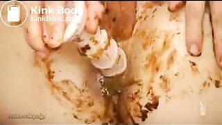 Jap babe shows her anal prolapse