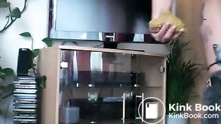 LIVING ROOM HAND SHITTING SLUT