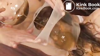 Scat pantyhose encasement 11