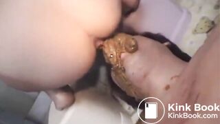 Asian Scat - Teen shits on her slaves face