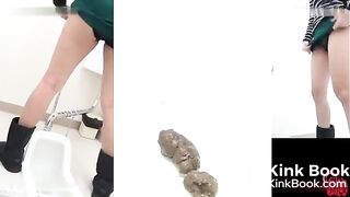 Jap ladies straining in the toilet - part 2