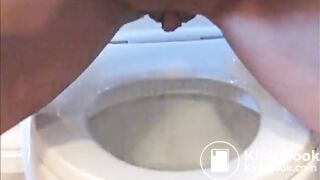 Hot brunette pooping 1