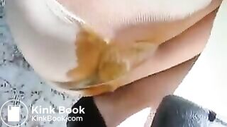 japanese girl enema pantyhose in public