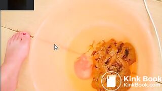 Chinese Webcam Girl Massive Bowel Movement in Bucket