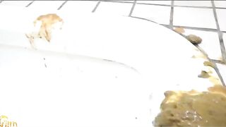 a lot of messy shitting