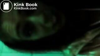 Amateur ebony girl pooping in the public toilet