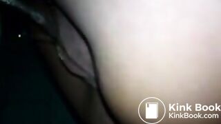 Amateur ebony girl pooping in the public toilet