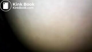 Amateur ebony girl pooping in the public toilet