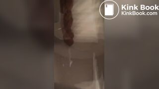 Big ebony booty poop