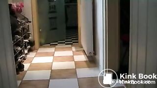 desperate poop in the laundry room