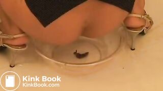 sexy Japanese mistress feeds her slave