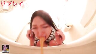 Sick Japanese women caught shitting and puking in toilets