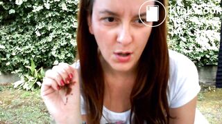 pooping leggings on a bike