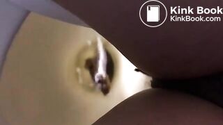 Girl films herself on the toilet