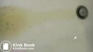 Bond Babe poops in bathtub