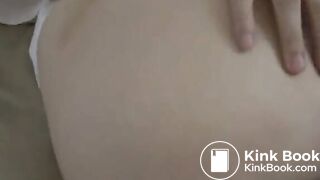 Beautiful housewife enjoys pooping on camera and playing with her shit