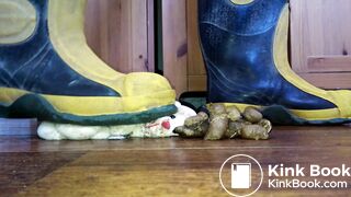 teddy bear stomp under poop